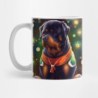 Cute Rottweiler Drawing Mug